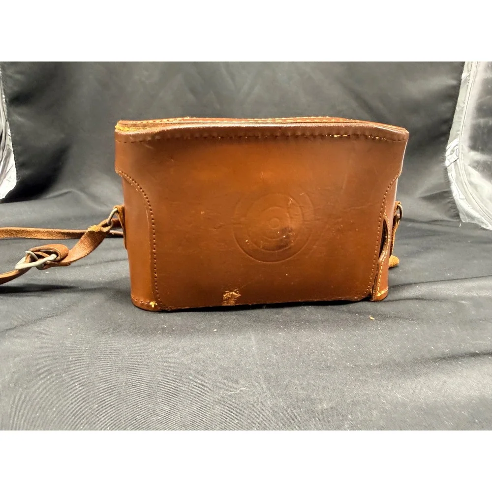 Vintage Kodak Tourist II Folding Camera 100mm f/8.8 Anaston Lens Leather Case